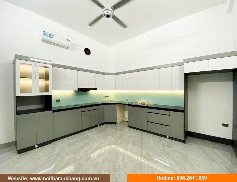 Tủ bếp gỗ công nghiệp nội thất An Khang - Giải pháp hoàn hảo cho mọi gian bếp